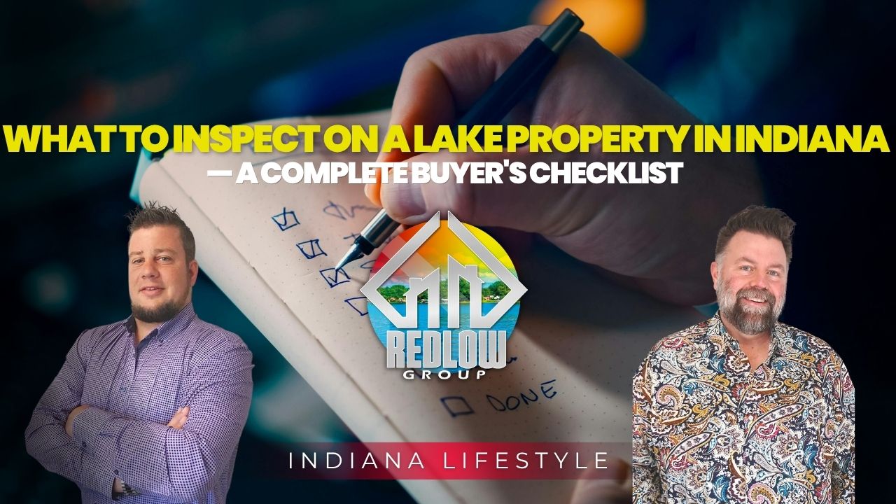 Lake property inspection Indiana — seawall and dock White County shoreline