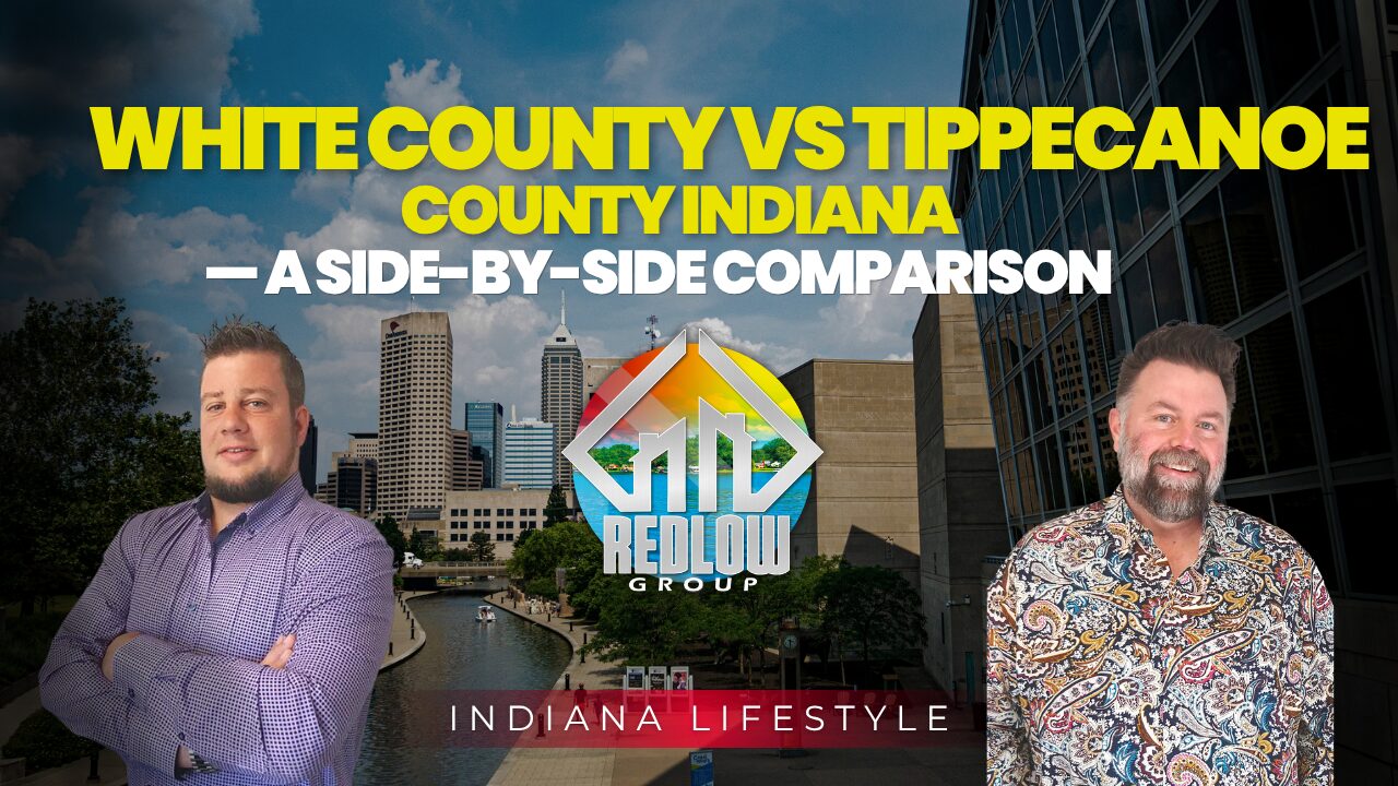 White County vs Tippecanoe County Indiana — map comparison northwest Indiana
