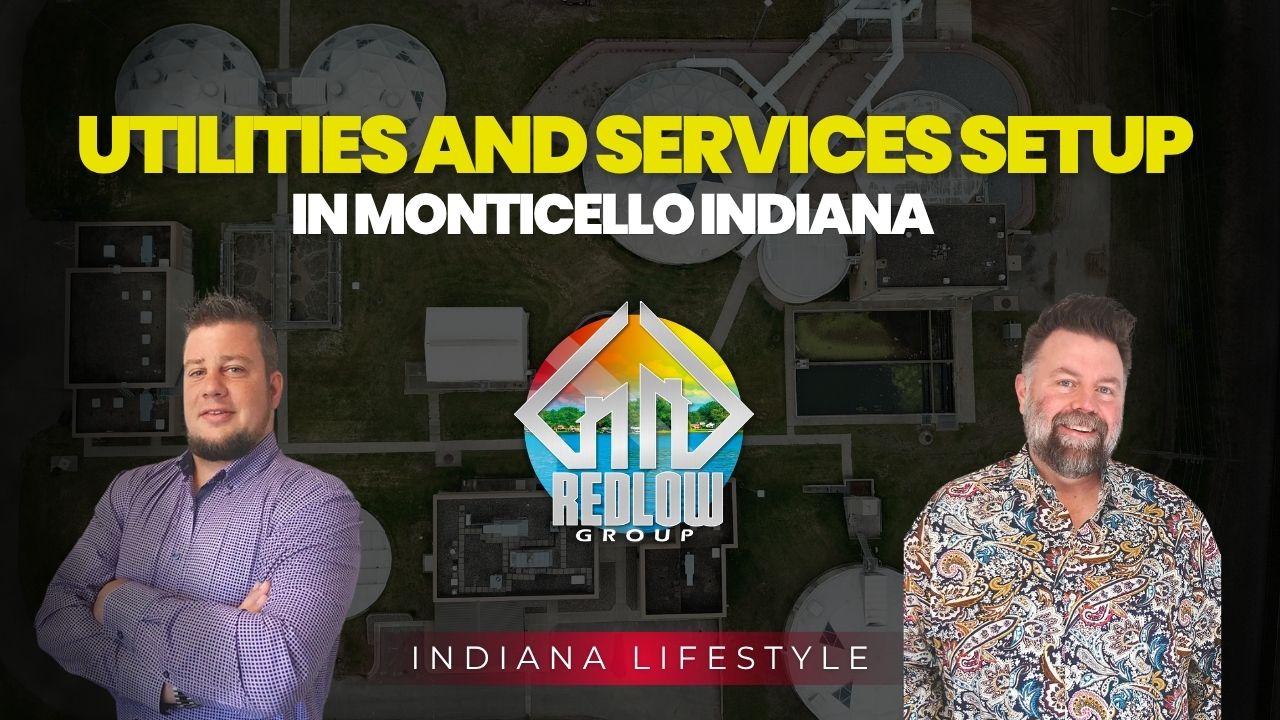Utility meter and service setup at a Monticello Indiana home